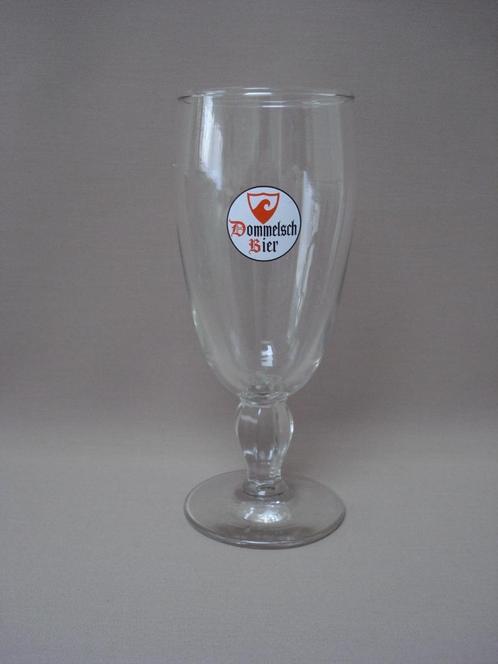 Dommelsche bier glas zeer oude model embleem rode golf, Verzamelen, Biermerken, Zo goed als nieuw, Glas of Glazen, Dommelsch, Ophalen of Verzenden
