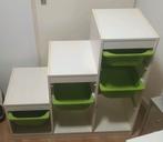 Ikea Trofast inclusief 4 groene bakken, Ophalen, Gebruikt, Kunststof, 50 tot 100 cm