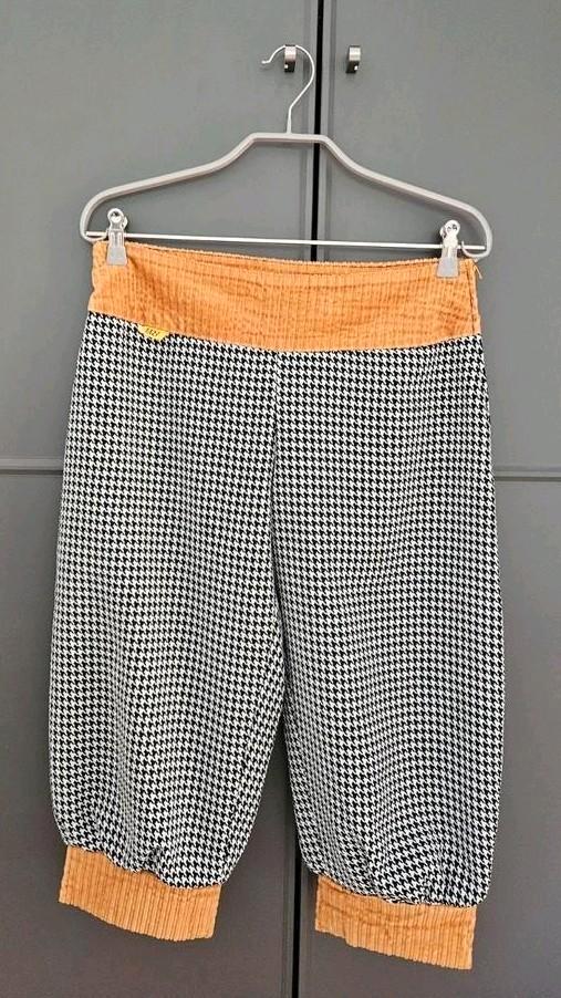 MUSU Retro Houndstooth Broek - Maat S/M - zo goed als nieuw, Kleding | Dames, Broeken en Pantalons, Zo goed als nieuw, Maat 36 (S)