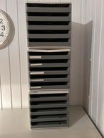 Leitz ladenkastjes 3 stuks, elk 5 laadjes, Minder dan 50 cm, Gebruikt, Ophalen of Verzenden, Minder dan 100 cm