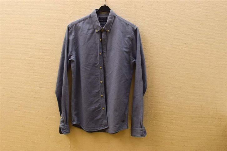 Scotch & Soda spijkerblouse 47935, Kleding | Heren, Jassen | Zomer, Gedragen, Maat 48/50 (M), Blauw, Ophalen of Verzenden