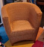 Mooie rieten stoel, Gebruikt, Bruin, Riet of Rotan, Ophalen of Verzenden