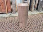 Hardhout 45x45x125 cm / Zuil / houten sokkel / pilaar, Ophalen, Nieuw, Hardhout