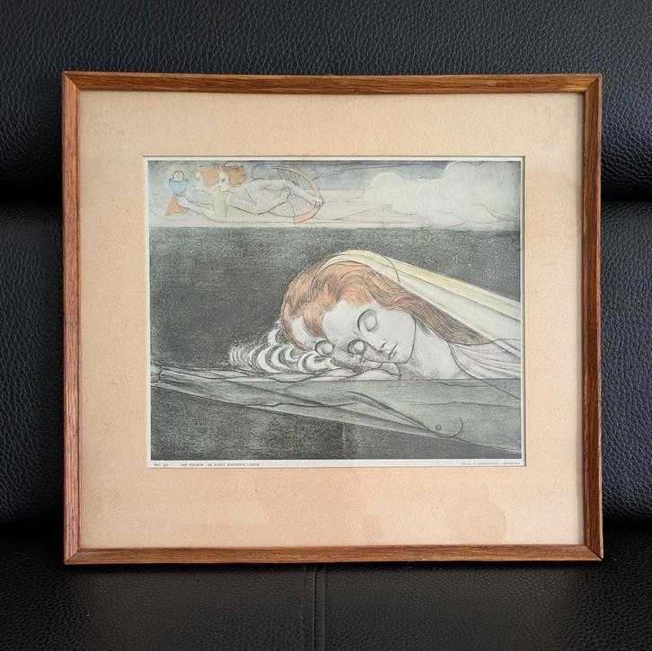 Jan Toorop Litho Nr 47 . 1920, Antiek en Kunst, Kunst | Litho's en Zeefdrukken, Verzenden