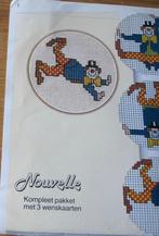 borduurpatroon van drie clowntjes - Nouvelle, Ophalen of Verzenden, Zo goed als nieuw, Handborduren, Patroon