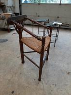 Antieke Breistoel met Riet - 50x45x48cm, Huis en Inrichting, Ophalen