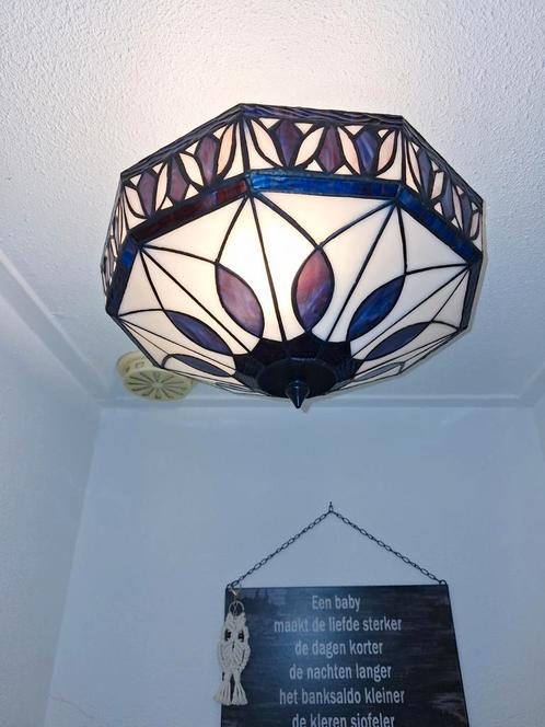 Tiffany lamp, Huis en Inrichting, Lampen | Plafondlampen, Zo goed als nieuw, Ophalen of Verzenden