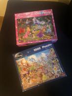 2 x Disney puzzel 1000 stukjes, Hobby en Vrije tijd, Denksport en Puzzels, Gebruikt, Ophalen of Verzenden