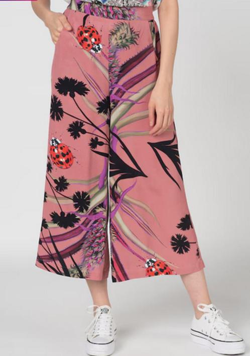 Desigual zomerse wijde broek met zakken ***, Kleding | Dames, Broeken en Pantalons, Nieuw, Maat 38/40 (M), Overige kleuren, Driekwart