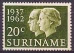 Suriname NVPH nr 378 postfris Zilveren Huwelijk 1962, Postzegels en Munten, Postzegels | Suriname, Verzenden, Postfris