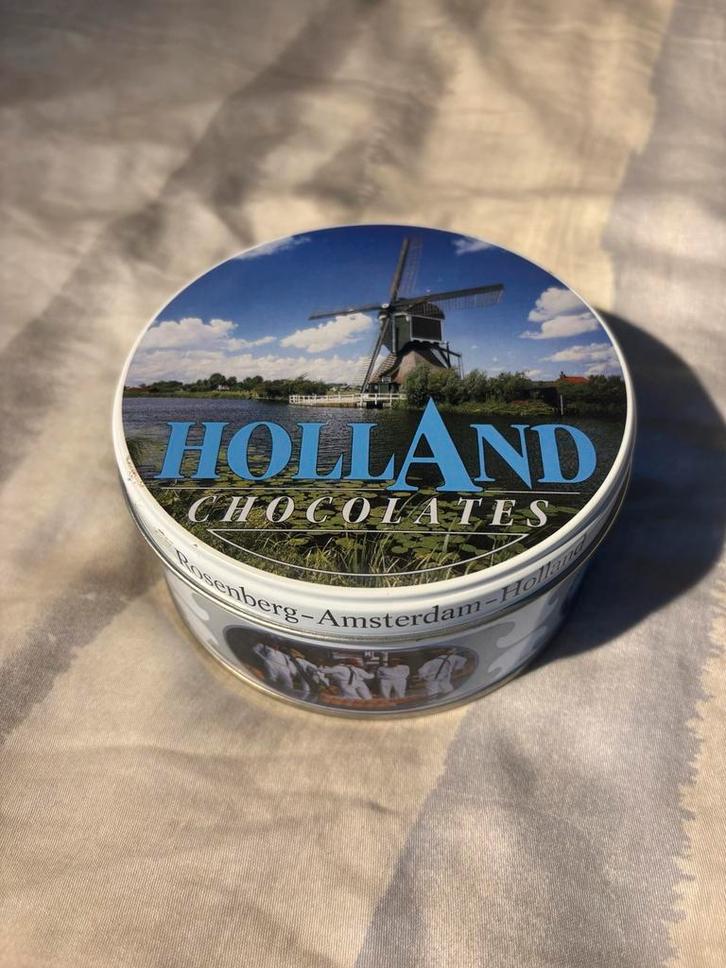 Vintage Rosenberg Amsterdam Holland Chocoladeblik, Verzamelen, Blikken, Gebruikt, Overige, Overige merken, Ophalen of Verzenden