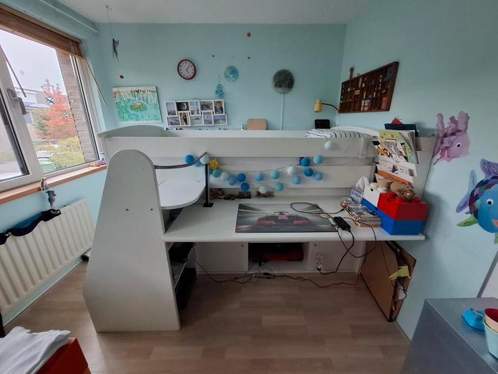 Gautier Halfhoogslaper - MOET VOOR 7 NOVEMBER WEG!, Kinderen en Baby's, Kinderkamer | Stapelbedden en Hoogslapers, Gebruikt, Halfhoogslaper