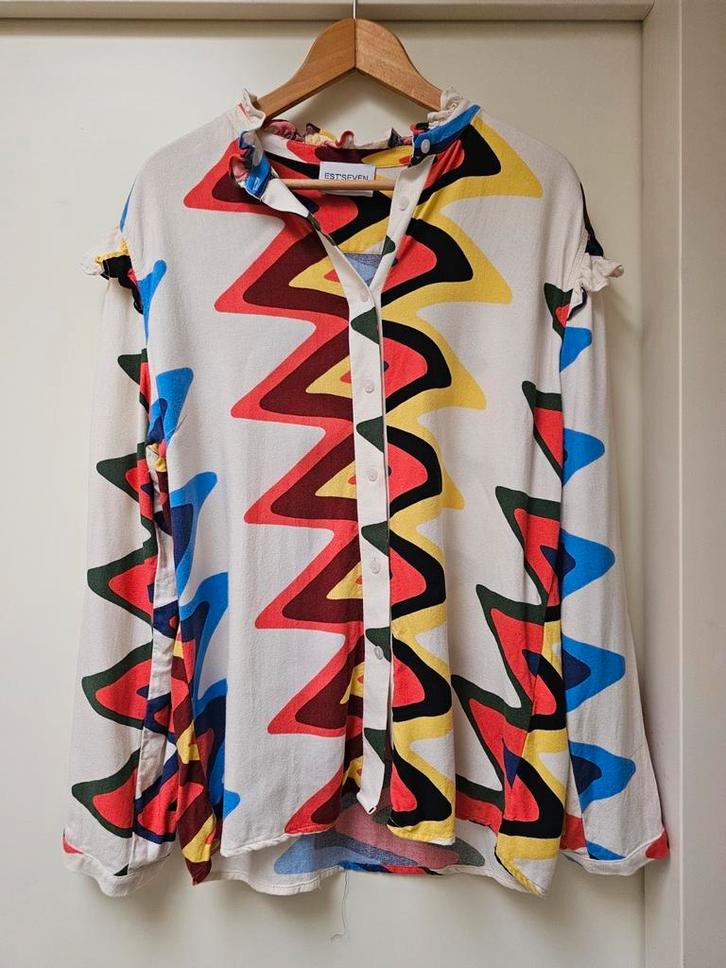 Est'seven blouse , model Est'fringle , XL, Kleding | Dames, Blouses en Tunieken, Zo goed als nieuw, Ophalen of Verzenden