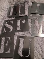 RVS Sjabloon Letters - Groot Formaat 10cm - 26 Stuks, Ophalen of Verzenden, Nieuw, Materiaal