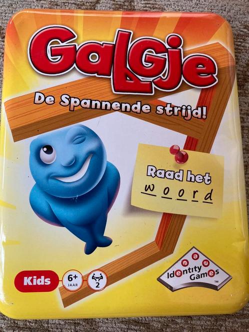 Galgje in blik Identity Games, Kinderen en Baby's, Speelgoed | Educatief en Creatief, Zo goed als nieuw, Taal en Lezen, Ophalen of Verzenden