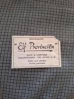 Restaurant "Elf Provinciën" Hellendoorn suikerzakje, Ophalen of Verzenden, Nederland