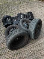 Autovelgen met winterbanden 165/65 R14, Ophalen, 14 inch, Gebruikt, Banden en Velgen