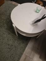 GRATIS Witte ronde salontafel met opbergruimte, Huis en Inrichting, Gebruikt, 50 tot 100 cm, Rond, Minder dan 50 cm