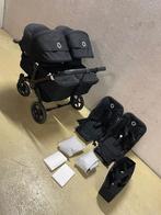 Bugaboo donkey 5 Tweeling all black, Kinderen en Baby's, Kinderwagens en Combinaties, Verstelbare duwstang, Bugaboo, Ophalen of Verzenden