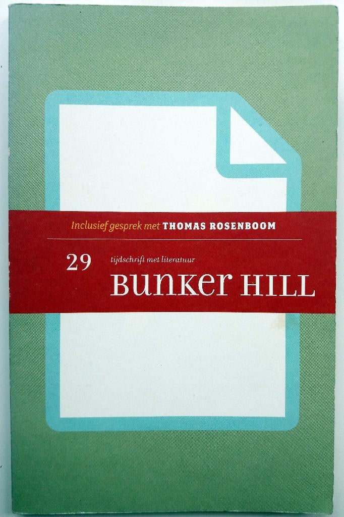 Bunker Hill No.29 (Tijdschrift met literatuur), Boeken, Ophalen of Verzenden, Gelezen, Nederland