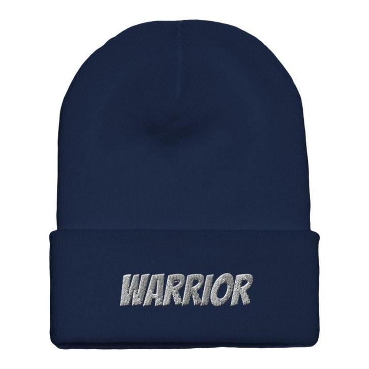 Warrior Beanie–Gepersonaliseerd Cadeau voor Winterliefhebber, Kleding | Heren, Mutsen, Sjaals en Handschoenen, Nieuw, Muts, Overige maten