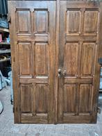 dubbele deur antiek, Ophalen, Gebruikt, Binnendeur, 200 tot 215 cm