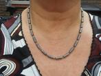 Zilveren zware wokkelschakel ketting nr.543