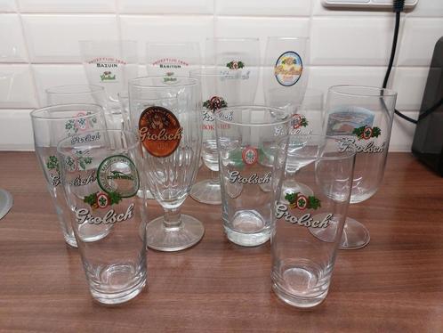 Verzameling bijzondere Grolsch bierglazen 15 stuks, Verzamelen, Glas en Borrelglaasjes, Zo goed als nieuw, Bierglas, Ophalen of Verzenden