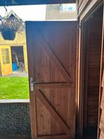 Houten schuur deur, Ophalen, 80 tot 100 cm, Minder dan 200 cm, Hout