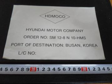 sticker HDMOCO Hyundai Motor Company  beschikbaar voor biedingen