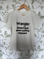 Wrangler ecru creme off white t-shirt medium large, Maat 38/40 (M), Overige kleuren, Zo goed als nieuw, Korte mouw