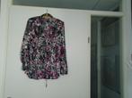 blouse mt 48 paars/wit/zwart , lange mouwen, Overige kleuren, Maat 46/48 (XL) of groter, Ophalen of Verzenden, Zo goed als nieuw