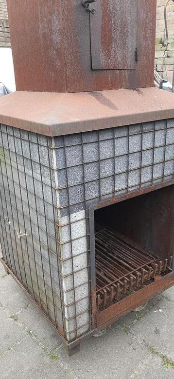Tuinhaard met natuursteen (graniet) voor veranda ZWAAR beschikbaar voor biedingen