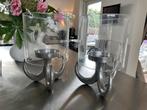 Luxe Windlichten - Set van 2, Huis en Inrichting, Woonaccessoires | Kandelaars en Kaarsen, Gebruikt, 25 tot 50 cm, Ophalen of Verzenden