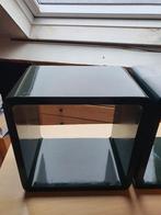 Bijzettafeltjes 2 kleine zwarte, Ophalen, Minder dan 45 cm, Gebruikt, Vierkant