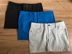 3x korte spijkerrok H&M maat 38 blauw grijs zwart, Maat 38/40 (M), H&M, Zwart, Ophalen of Verzenden