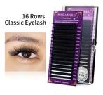 16 Rijen Classic Individuele Wimper Extension Lashes., Ogen, ., Zwart, Nieuw