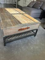 Riviera maison salontafel met metalen frame, Huis en Inrichting, Tafels | Salontafels, Ophalen, Gebruikt, 100 tot 150 cm, Minder dan 50 cm