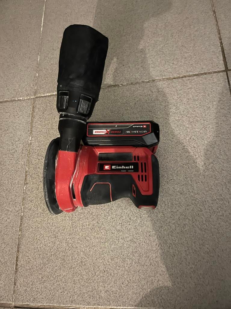 Einhell Power X-Change Schuur-/Polijstmachine, Ophalen of Verzenden, Gebruikt, Minder dan 600 watt, Excentrische schuurmachine