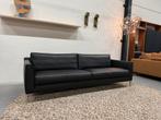 Nieuwstaat Design on Stock Heelz 4 zits Bank zwart leer 235, Huis en Inrichting, Banken | Bankstellen, Design on Stock, 75 tot 100 cm