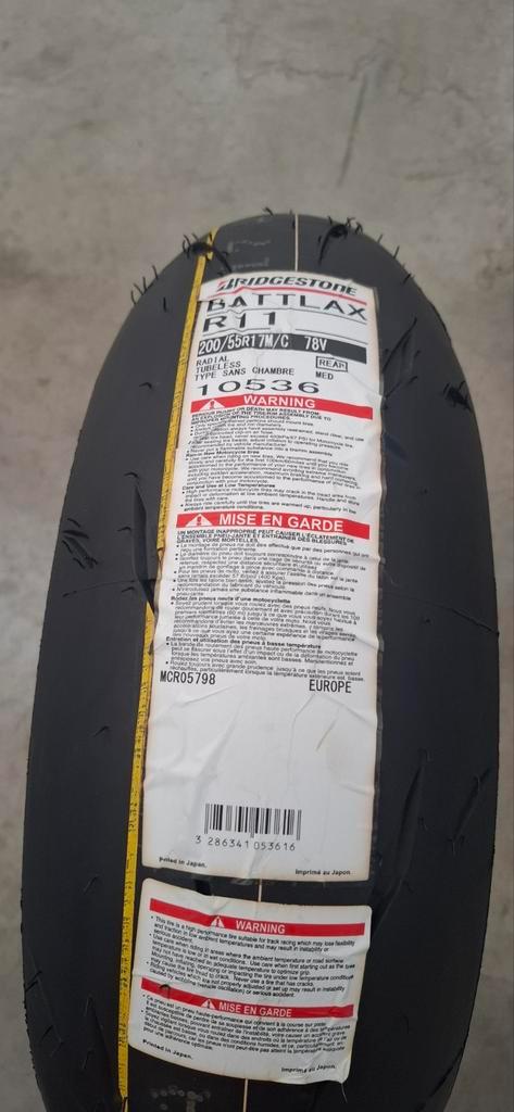 Bridgestone Battlax R11 200/55 R17 Raceband Medium, Motoren, Accessoires | Onderhoudsmiddelen, Ophalen of Verzenden
