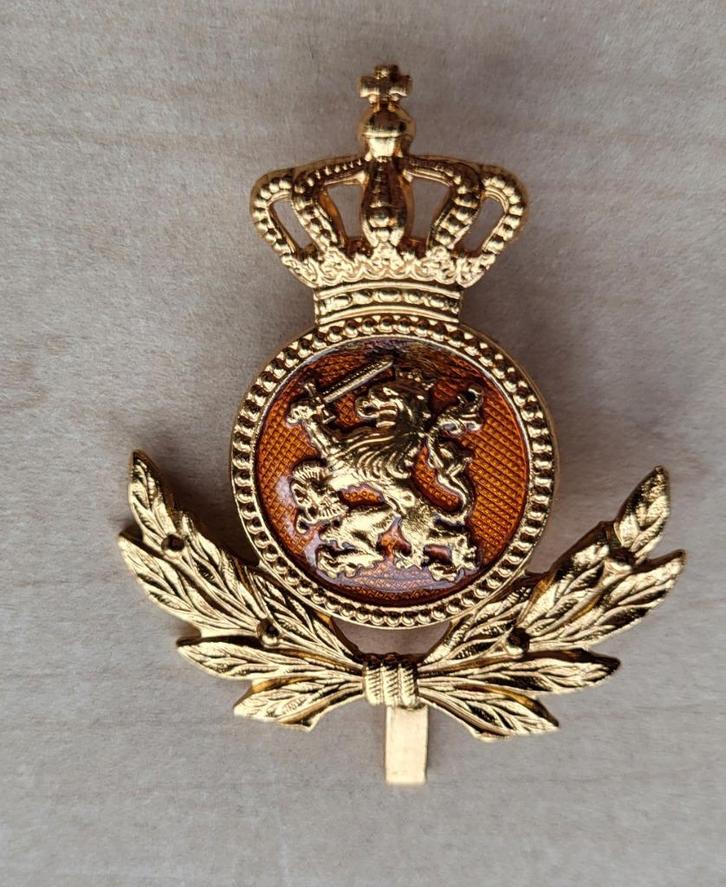 KL Landmacht Pet embleem oranje, Verzamelen, Militaria | Algemeen, Landmacht, Embleem of Badge, Nederland, Ophalen of Verzenden