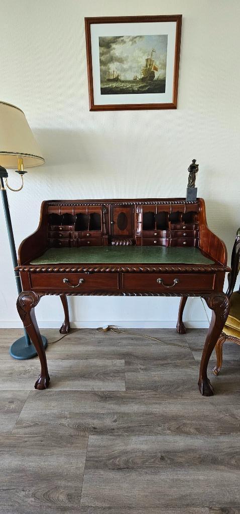 Vintage antieke schrijftafel/bureau, Antiek en Kunst, Antiek | Kantoor en Zakelijk, Ophalen