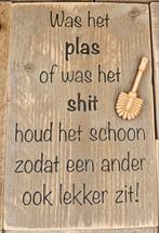 Toilet tekstbord., Ophalen of Verzenden, Nieuw