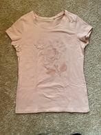 Guess stretch shirt beige/zalm strass mt. (M)L, Kleding | Dames, Maat 38/40 (M), Guess, Beige, Nieuw