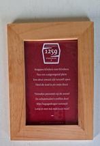 De Drie Ringen Fotolijstje met gedicht Amersfoorts Stadsbier, Ophalen of Verzenden, Zo goed als nieuw, Reclamebord, Plaat of Schild