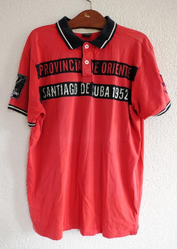 Rood poloshirt met opdruk maat XL van Great Stone, Kleding | Heren, Polo's, Zo goed als nieuw, Maat 56/58 (XL), Rood, Ophalen of Verzenden