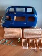 Sylvanian families blauwe auto/zevenzitter/slaapbank/zitjes, Ophalen of Verzenden, Gebruikt, Poppenhuis