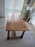 Antieke 18e eeuw Engelse eiken houten tafel, Ophalen, Eikenhout, 50 tot 100 cm, Zo goed als nieuw