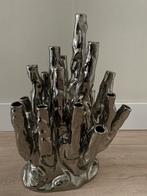 Koraal vaas Pols Potten zilver 20 tulpen Norman Trapman, Huis en Inrichting, Woonaccessoires | Vazen, Ophalen, Overige materialen